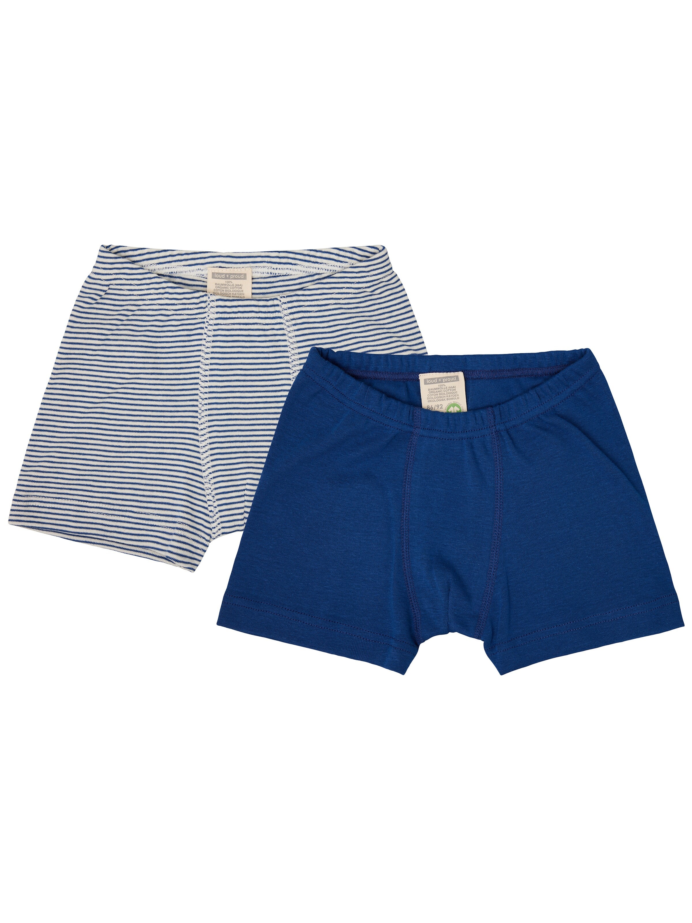 loud + proud Underpants in Blue: front