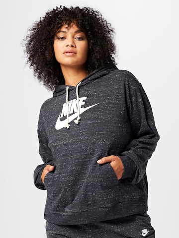 Nike Sportswear Sweatshirt in Zwart: voorkant