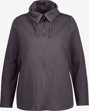 Ulla Popken Sweatjacke in Grau: predná strana