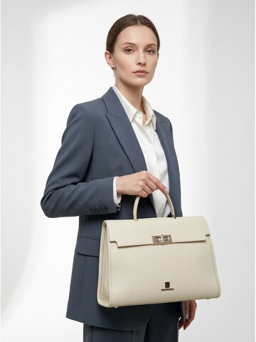 Borsa a mano 'Borsa a Mano Patty Small Bruno Magli Eco-Leather Chiusura Girello' di Bruno Magli in bianco