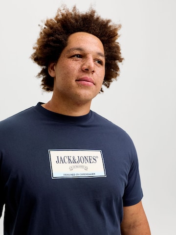 T-Shirt 'JORFREDERIKSBERG' JACK & JONES en bleu
