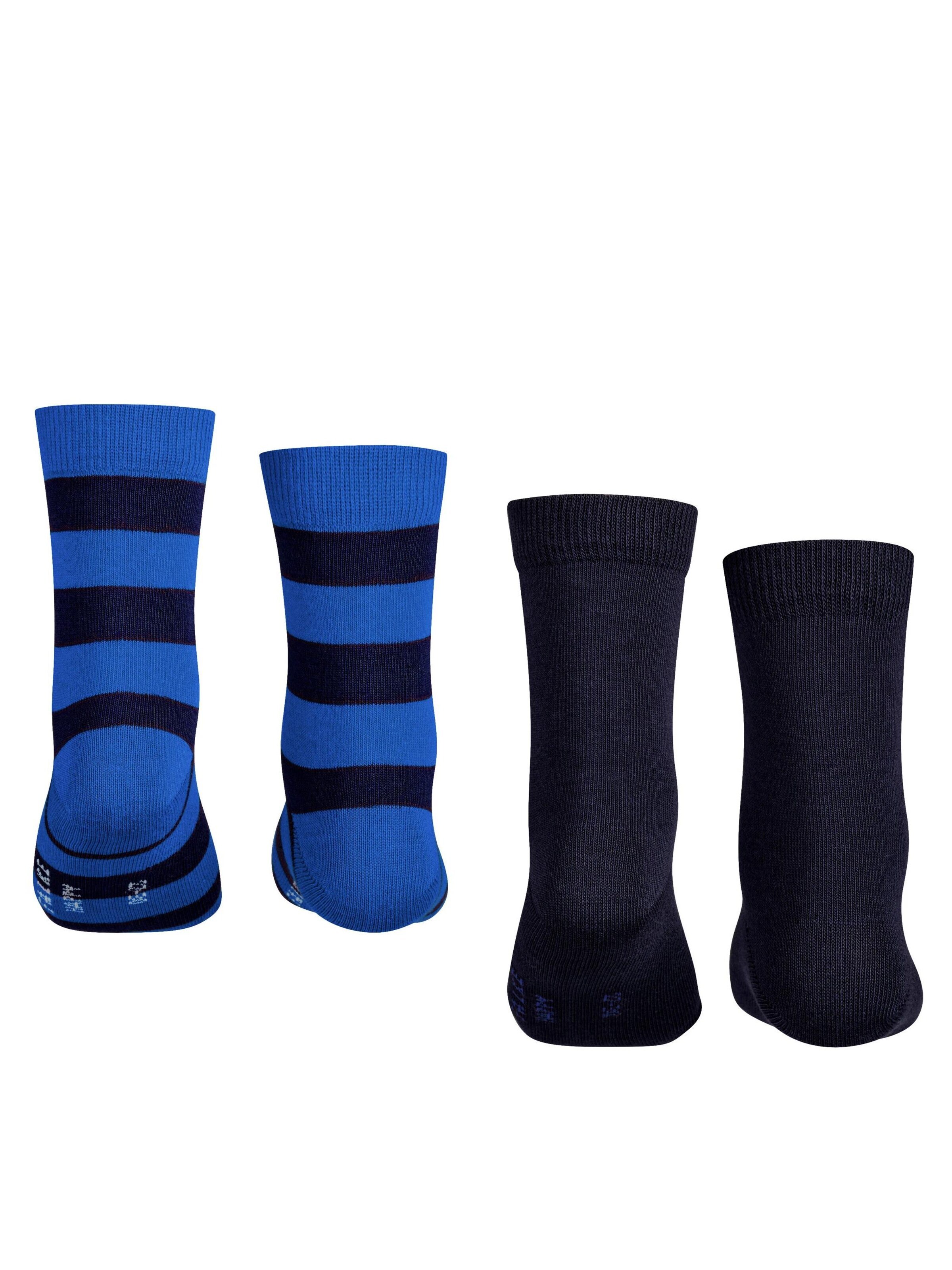 FALKE Socks 'Happy Stripe 2-Pack' in Black