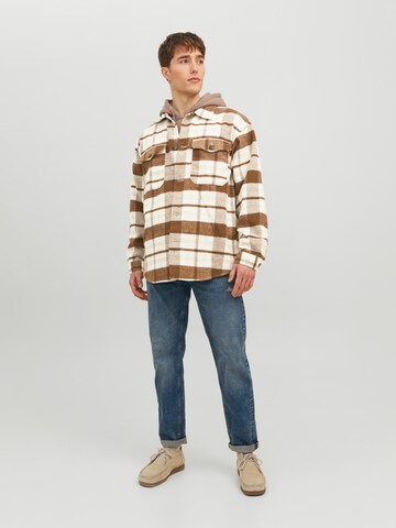 JACK & JONES Regular Fit Skjorte 'RICK' i brun