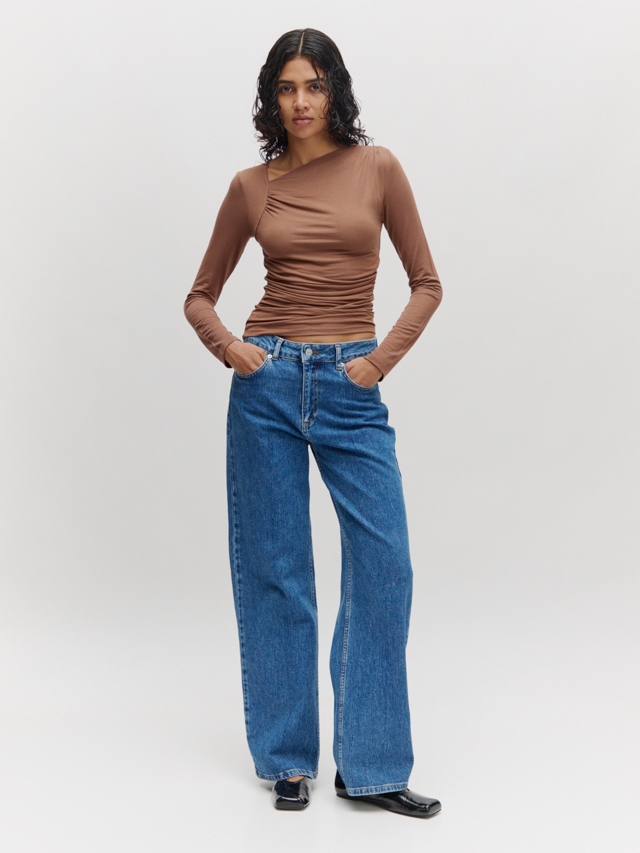 EDITED Shirts 'Hidekel' braun