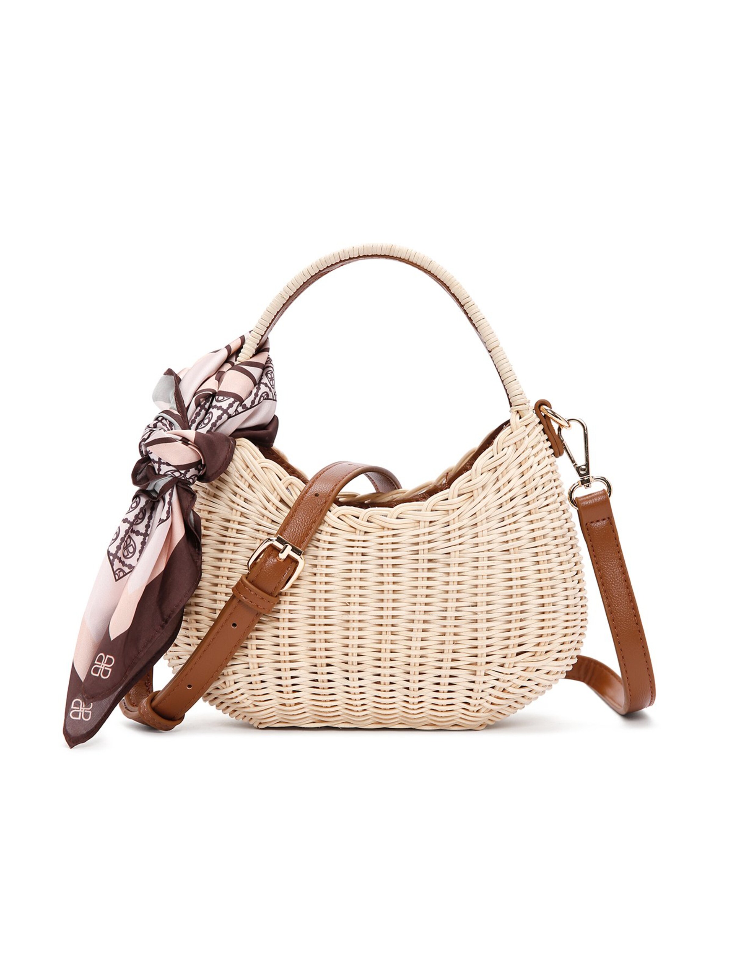 Derimod Schoudertas in Beige: voorkant