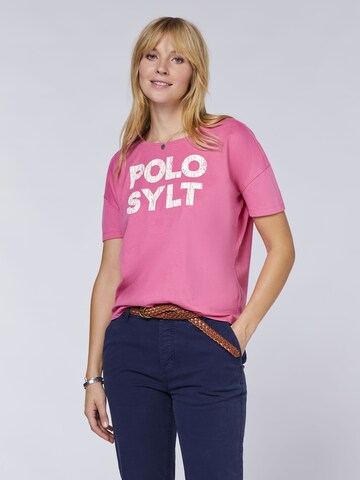 Polo Sylt T-Shirt in Pink: Vorderseite