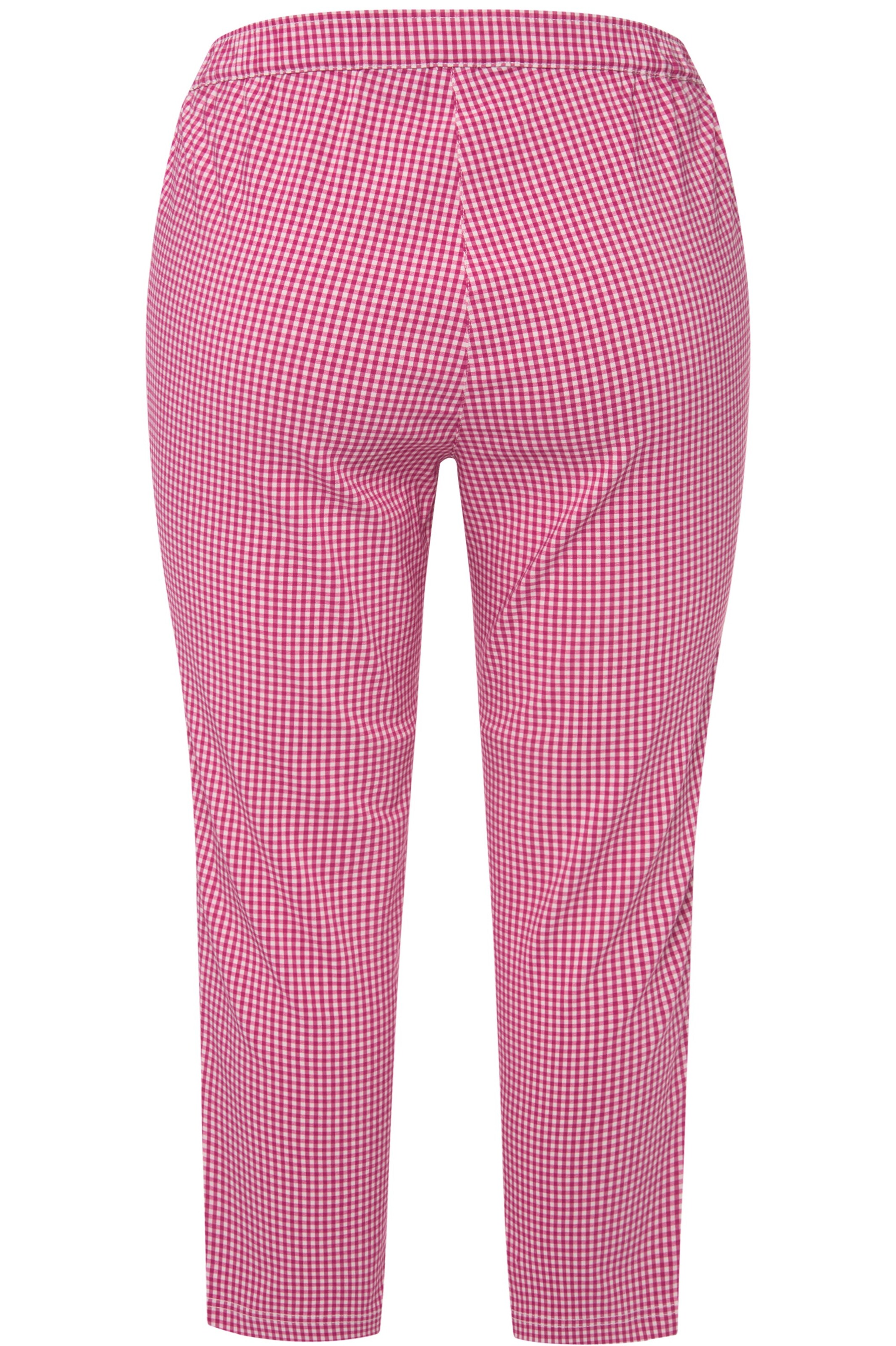 Ulla Popken Slimfit Hose 'Sienna' in Pink
