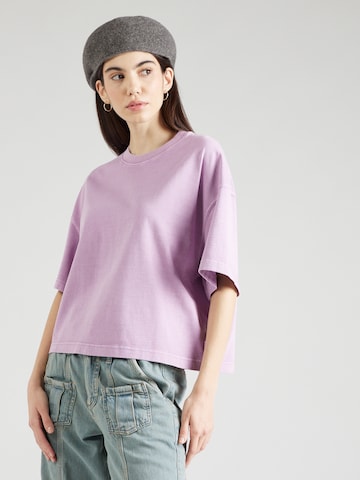 MUSTANG - Camisa oversized 'Shirley' em roxo: frente