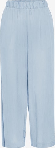 ICHI Wide leg Broek 'IHMARRAKECH' in Blauw: voorkant