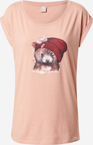 Iriedaily - Camisa 'It Beary' em rosa: frente