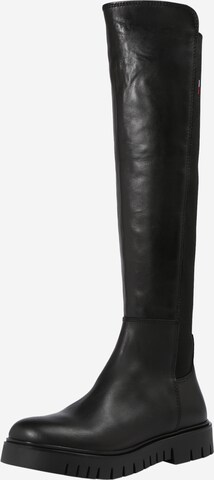 Tommy Jeans Boots in Black: front