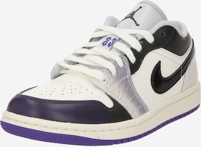 Jordan Sneakers laag 'AIR JORDAN 1' in de kleur Aubergine / Zwart / Zilver / Wit, Productweergave