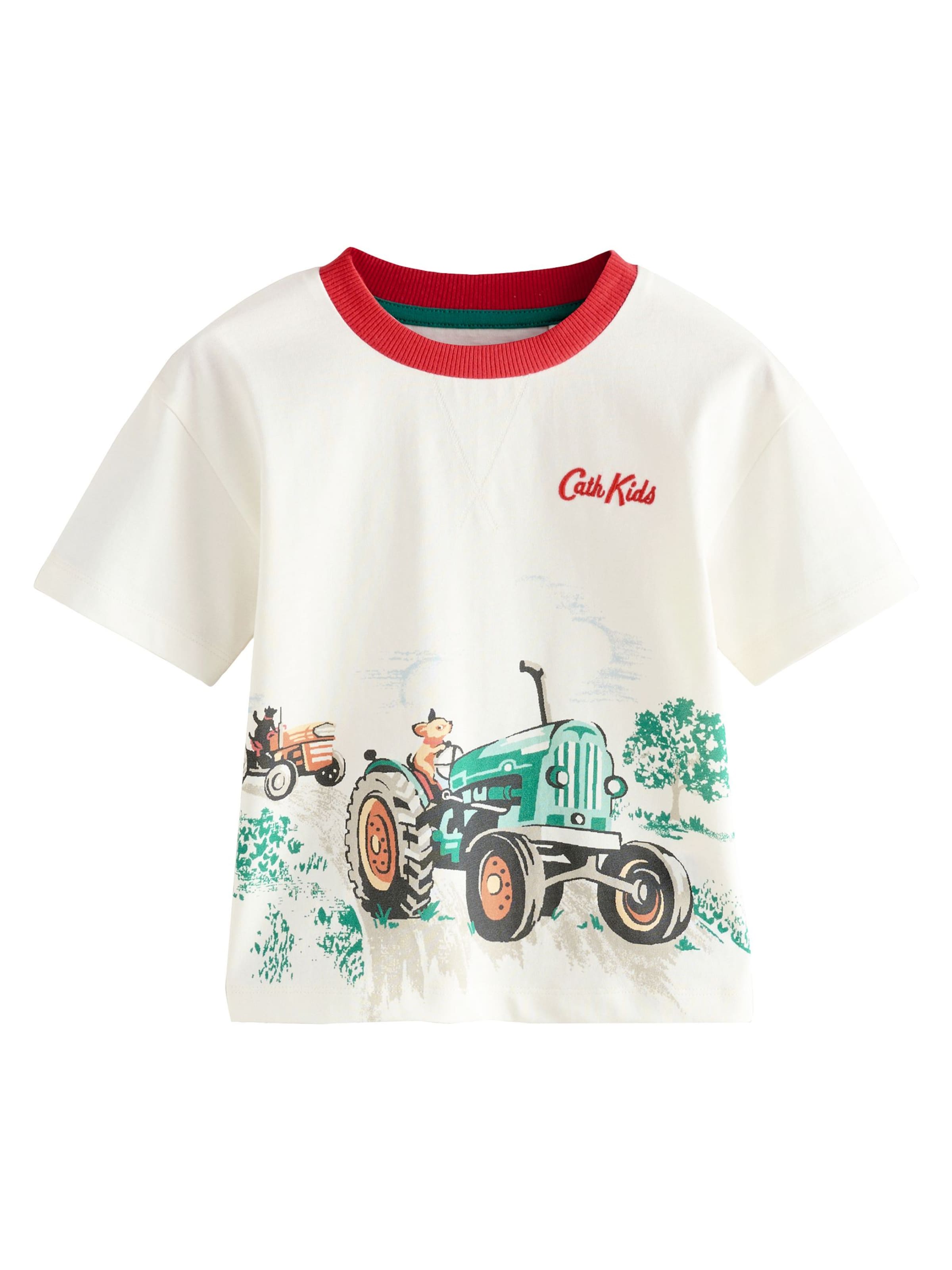 Next Koszulka 'Grafik' w kolorze biały: przód