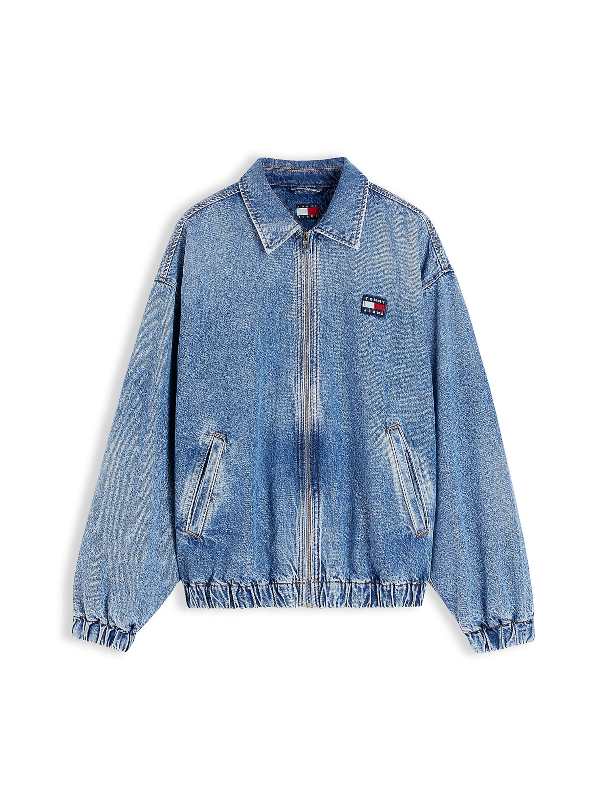 Tommy Jeans Tussenjas in Blauw: voorkant