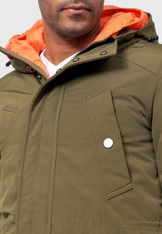 INDICODE JEANS Winterparka 'Waters' in Groen