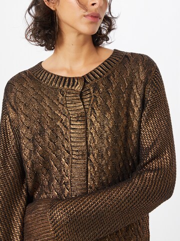 Twinset Knit Cardigan 'GIACCA' in Bronze