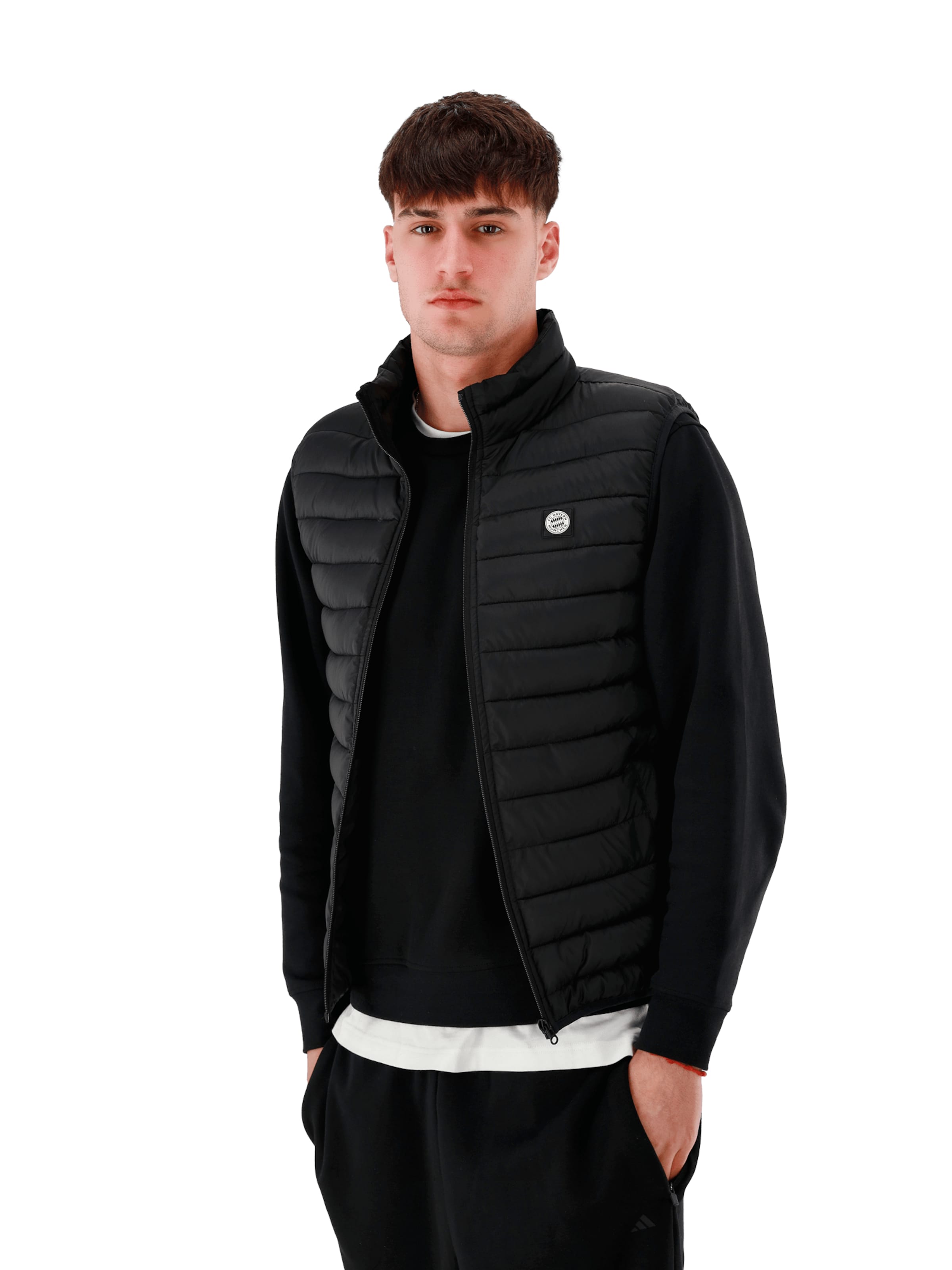 FC BAYERN MÜNCHEN Steppweste in Schwarz