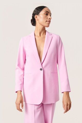 SOAKED IN LUXURY Blazer 'Corinne ' in Purple: front