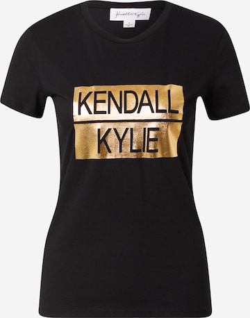 KENDALL + KYLIE Tričko – černá: přední strana