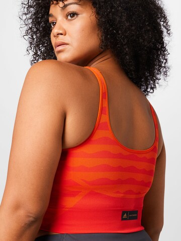 Bustier Soutien-gorge de sport 'Marimekko Aero Light-Support ' ADIDAS SPORTSWEAR en orange