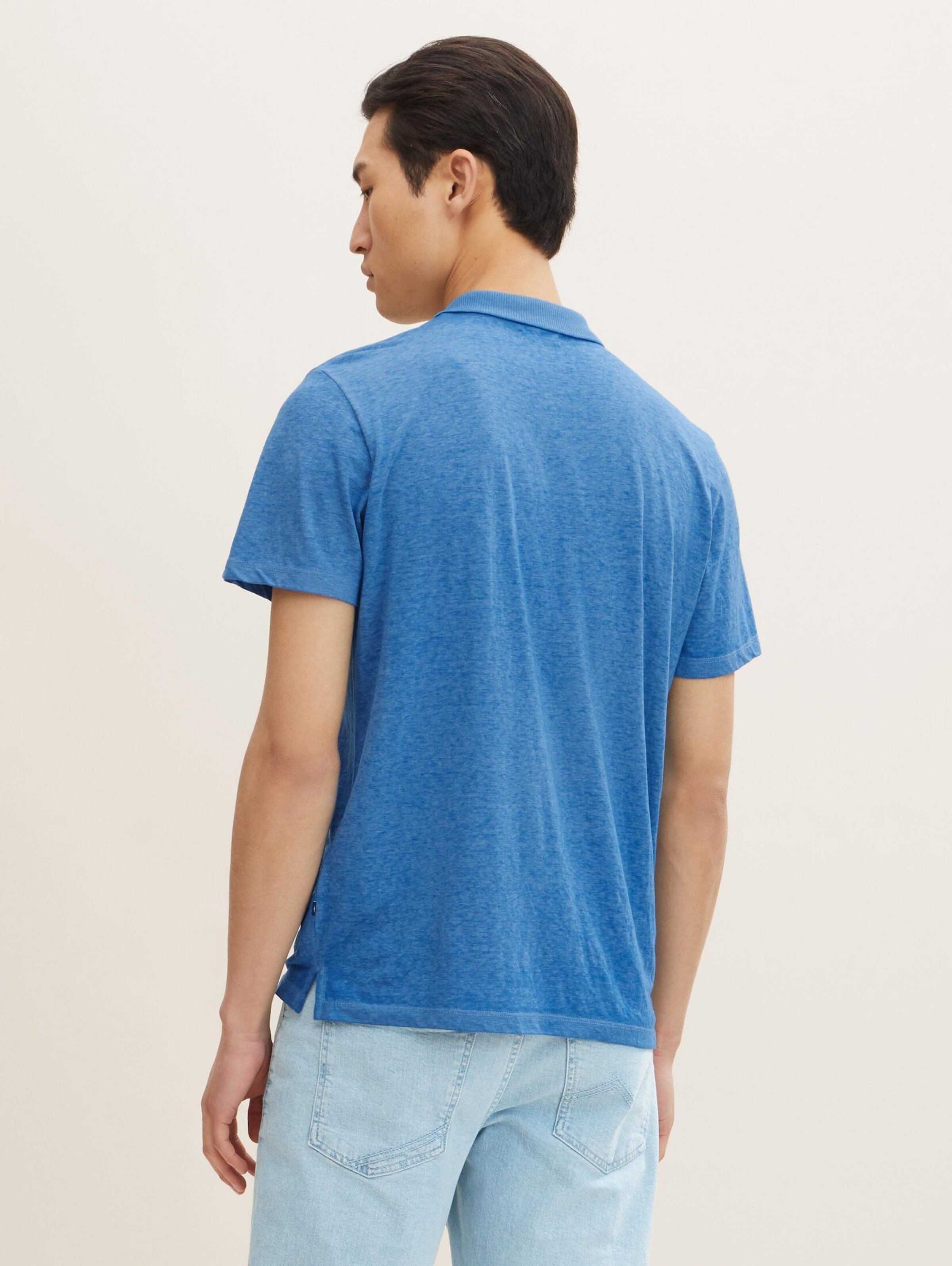 Männer Große Größen TOM TAILOR Poloshirt in Blaumeliert - YB95848 Männer Große Größen TOM TAILOR Poloshirt in Blaumeliert - YB95848