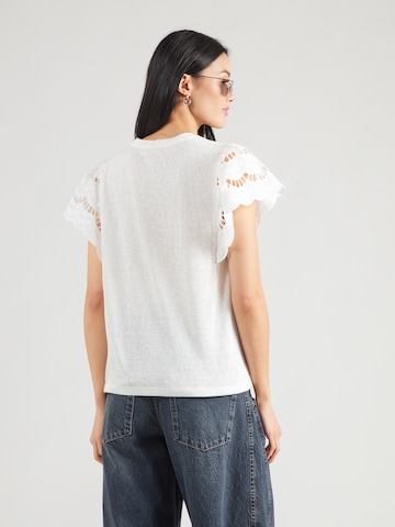 T-shirt 'Davinia' ABOUT YOU en blanc