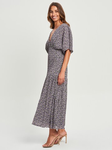 Tussah Dress 'ORIANI' in Purple