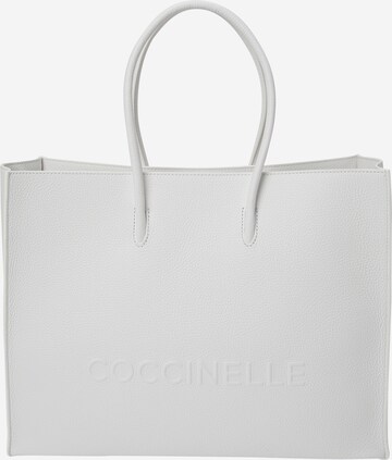 Coccinelle "Чанта тип ""Shopper""" в бяло: отпред