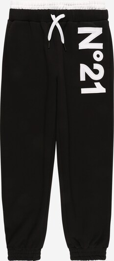Pantaloni N°21 pe negru / alb, Vizualizare produs