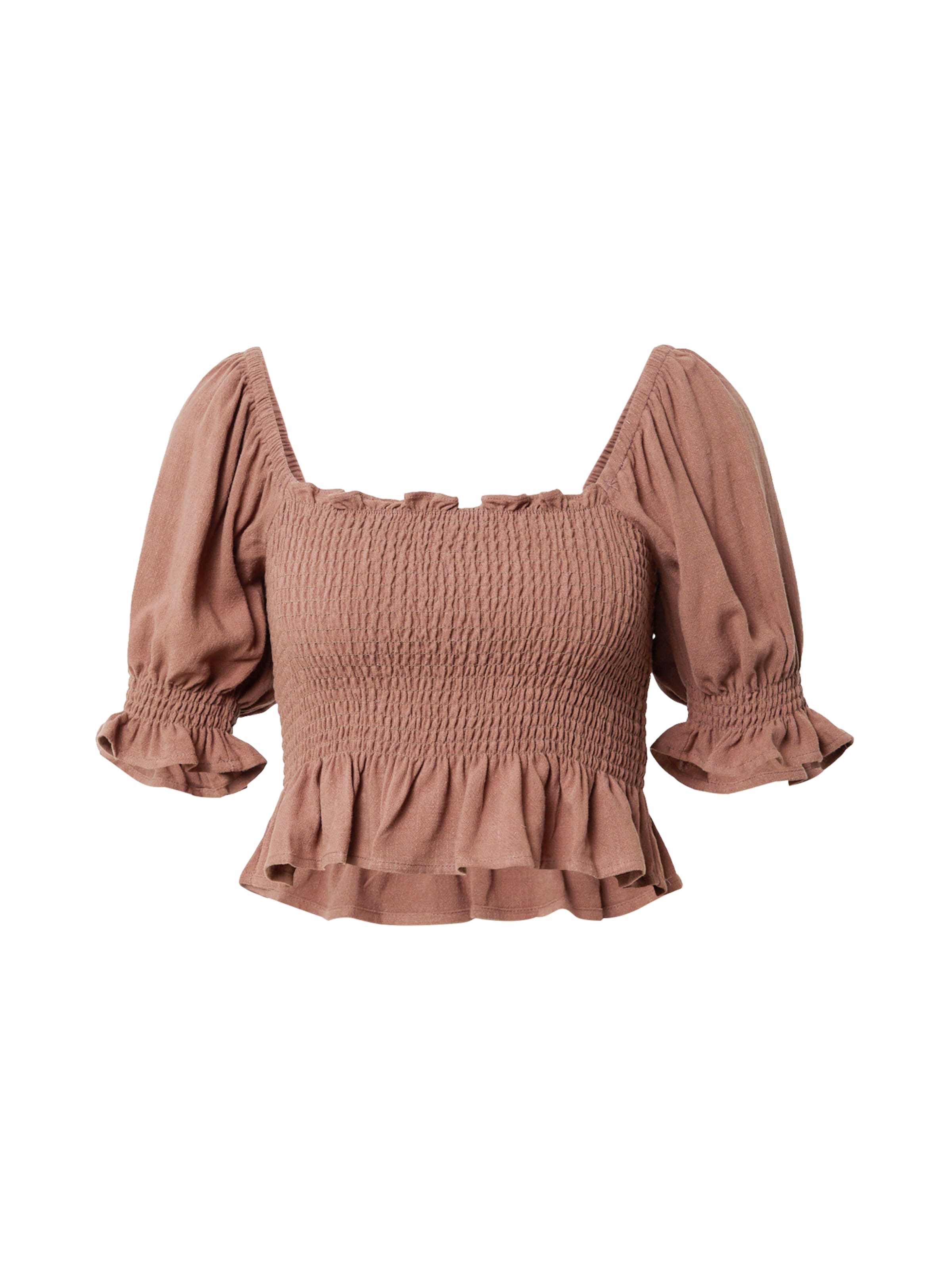 Nasty Gal Blūze, krāsa - gaiši brūns, Preces skats