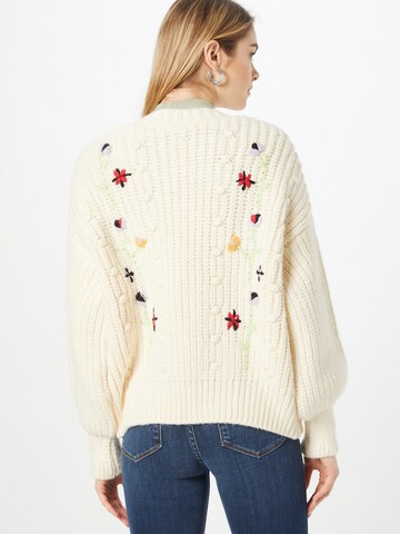 River Island Knit Cardigan in Beige