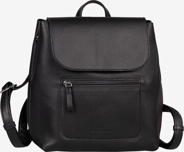 TOM TAILOR - Mochila 'Tarya' em preto: frente