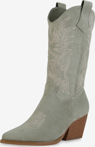 Bottes de cowboy 'Ella' Van Hill en vert : devant