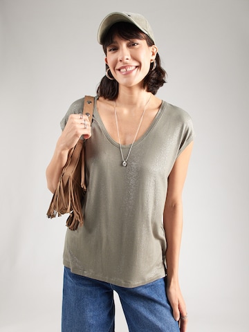 T-shirt 'PCALICE' PIECES Curve en vert : devant