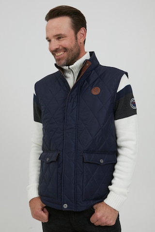 FQ1924 Bodywarmer 'Ando' in Blauw: voorkant