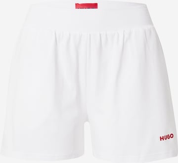 HUGO RedPidžama hlače - bijela boja: prednji dio