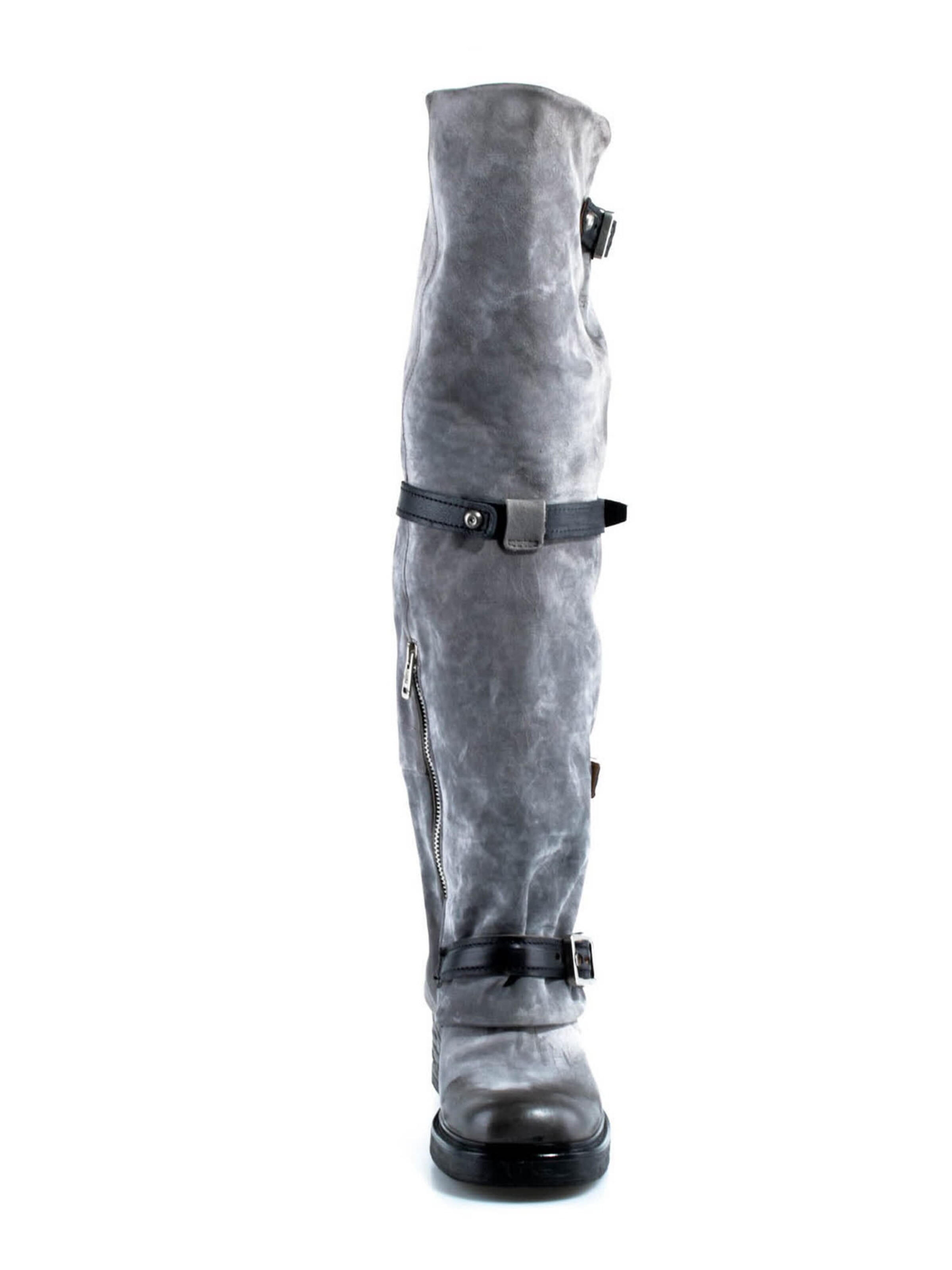 A.S.98 Overknees 'Soren' in Grey: front