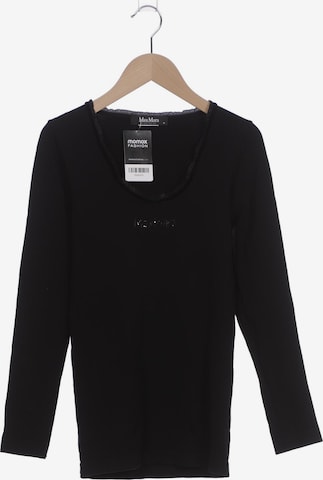 Max Mara Langarmshirt M in Schwarz: Vorderseite