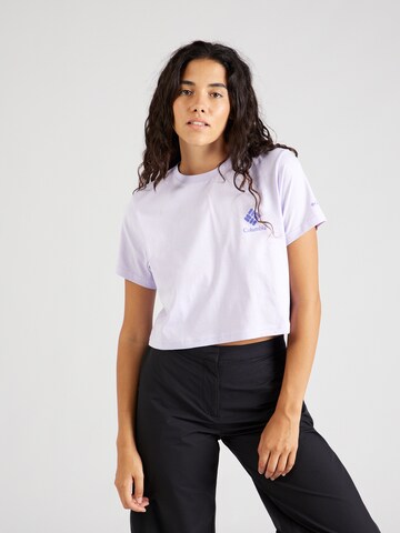 T-shirt fonctionnel 'North Cascades' COLUMBIA en violet : devant