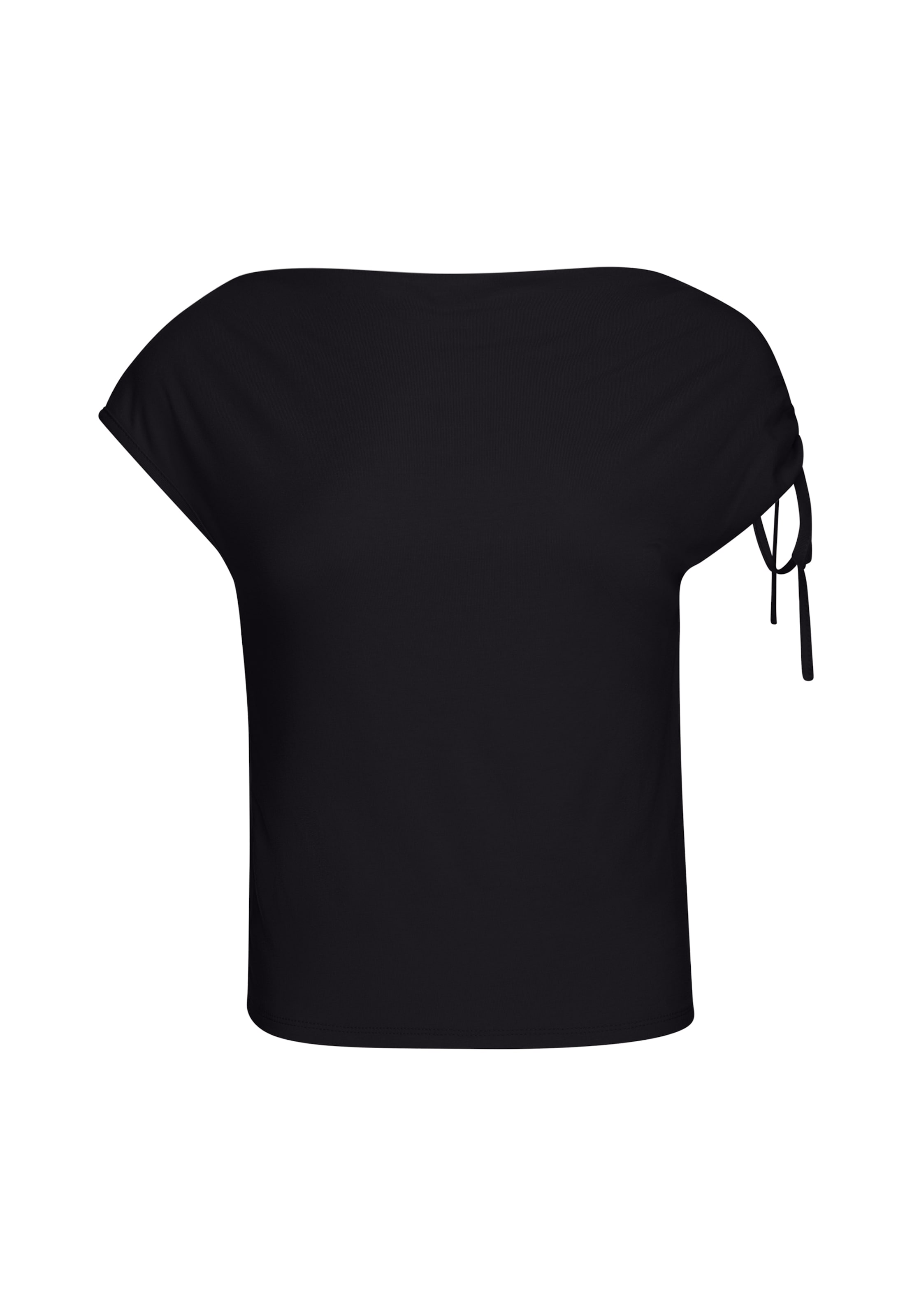 usha BLACK LABEL Shirt in Zwart: voorkant