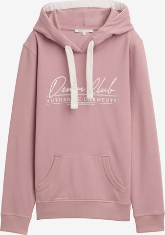 Sweat-shirt TOM TAILOR DENIM en rose : devant