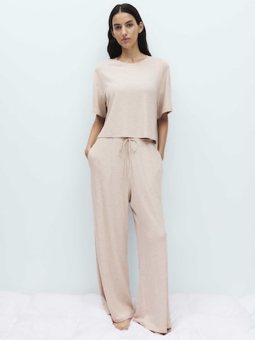 Marks & Spencer Pyjamahose in Beige: Vorderseite