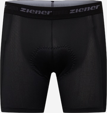 Skinny Pantaloni sportivi 'Neik' di ZIENER in nero: frontale