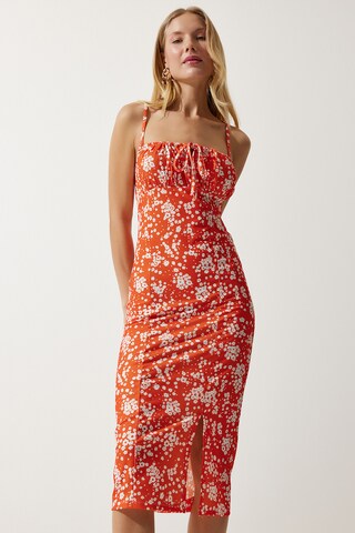 Abito estivo di Happiness İstanbul in arancione: frontale