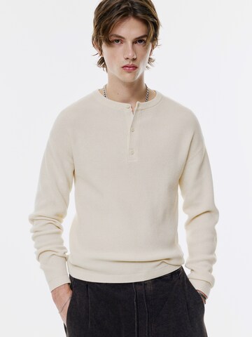 Pull&Bear Neulepaita värissä valkoinen: etupuoli