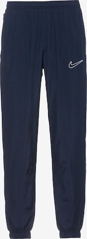 Tapered Pantaloni sportivi 'Academy23' di NIKE in blu: frontale