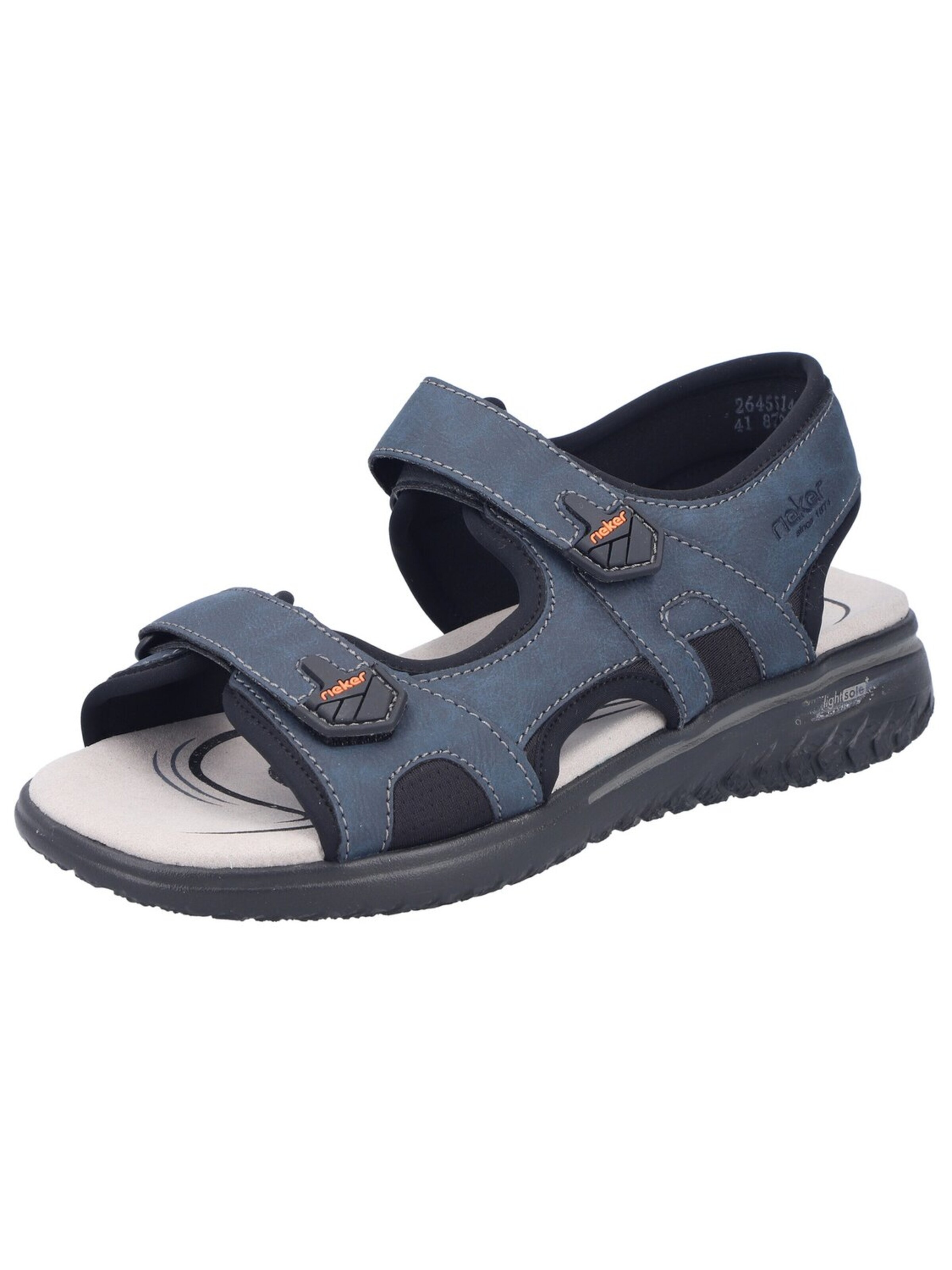 Sandales Rieker en bleu : devant