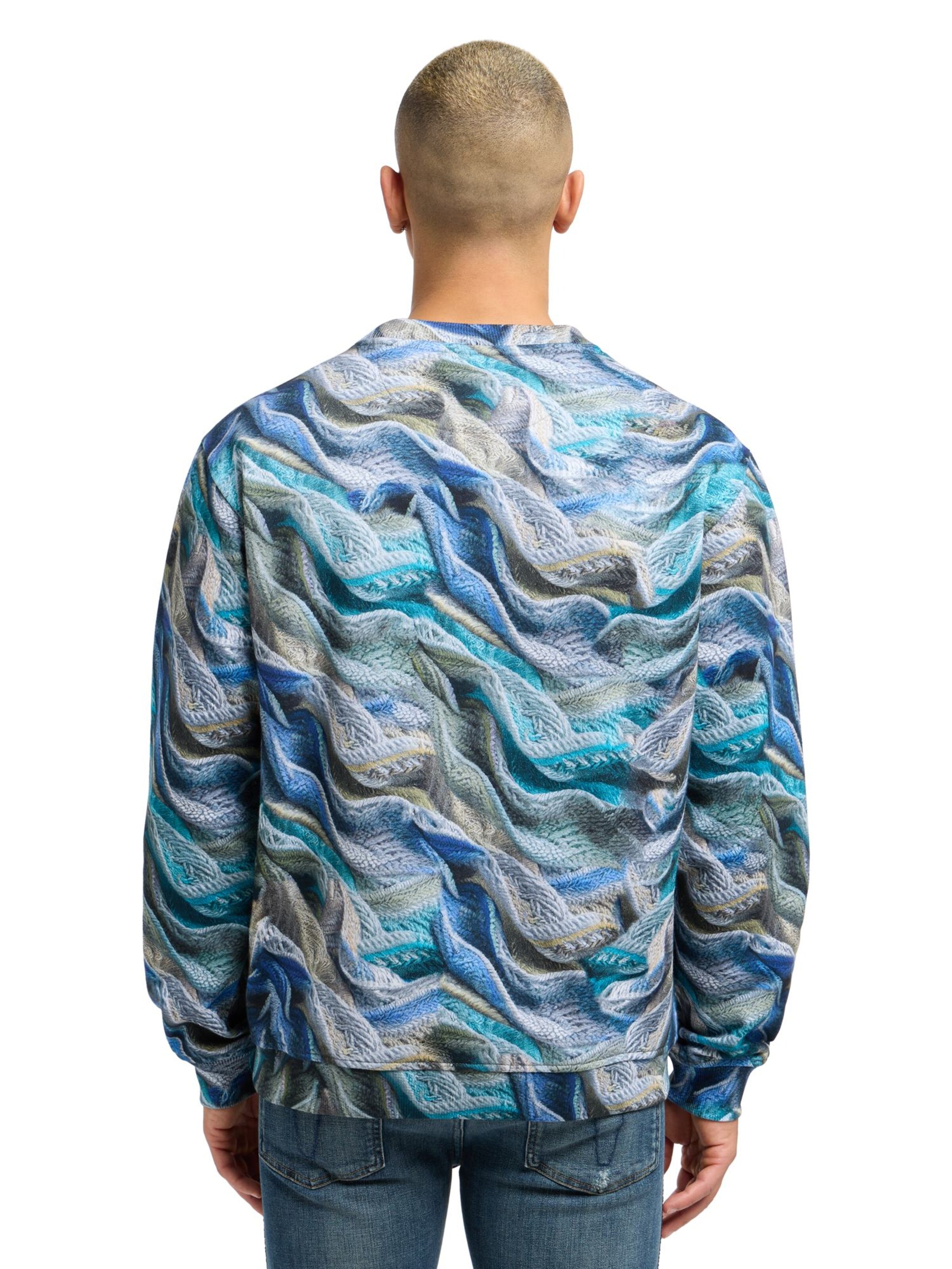 Carlo Colucci Sweatshirt 'Dotti' in Blue