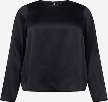 Bluză de la Vero Moda Curve pe negru: față