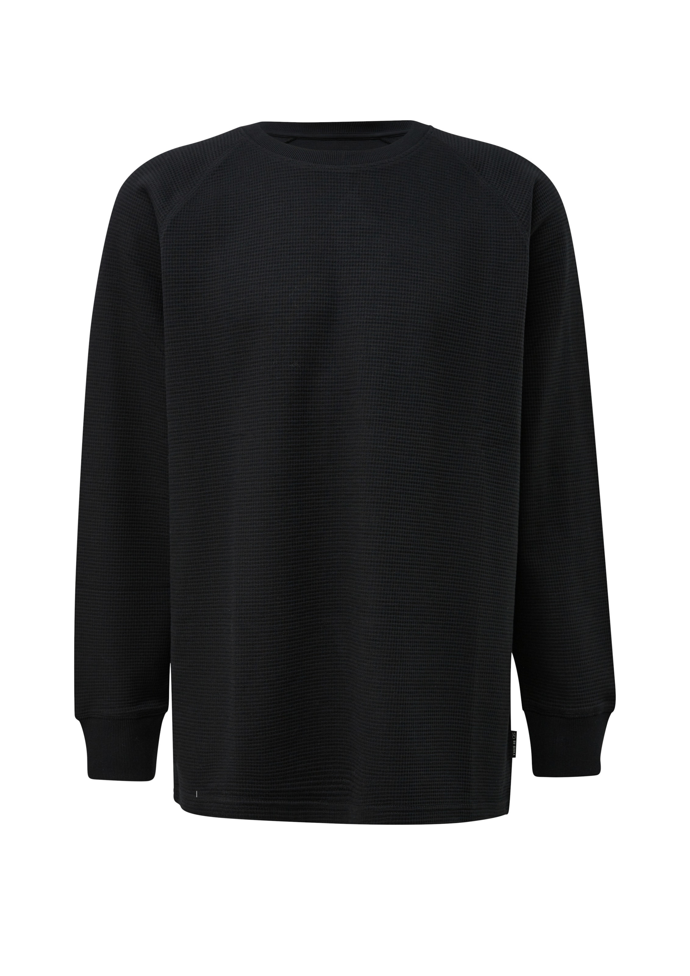T-Shirt QS en noir : devant